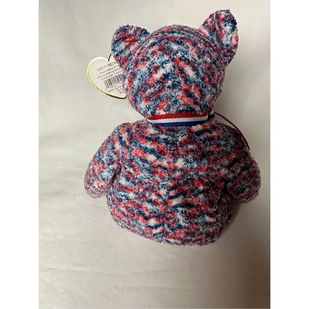RARE Ty Beanie Baby USA 2000 Bear Proud To Be An American TAG ERRORS Retired #44 - Picture 3 of 7